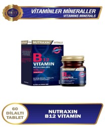 Nutraxin B12 Vitamin 60 Tablet - Nutraxin | EvdekiEczanem