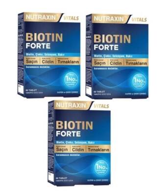 Nutraxin Biotin Forte 60 Tablet x 3 Adet