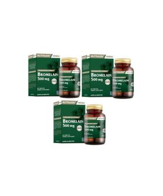 Nutraxin Bromelain 60 Kapsül x 3 Adet