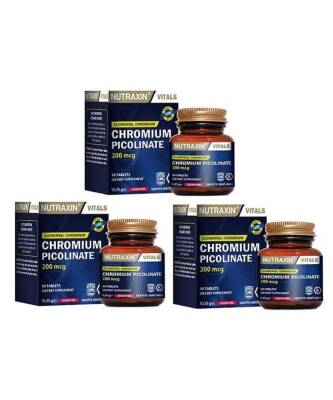 NUTRAXİN CHROMİUM PİCOLİNATE 90 TABLET x 3 ADET