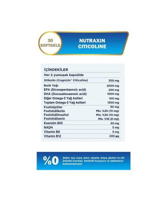 Nutraxin Citicoline 300 Mg 30 Kapsül