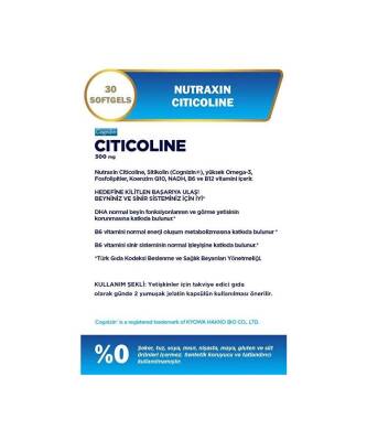 Nutraxin Citicoline 300 Mg 30 Kapsül