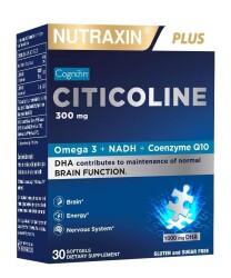 En uygun fiyatlarla Nutraxin Citicoline 300 Mg 30 Kapsül