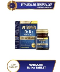 En uygun fiyatlarla Nutraxin D3K2 Vitamin 120 Tablet
