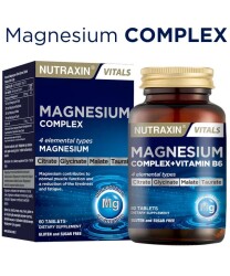 En uygun fiyatlarla Nutraxin Magnesium Complex Vitamin B6 60 Tablet
