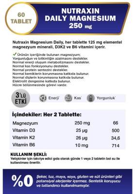 Nutraxin Magnesium Daily 60 Tablet 3 Adet