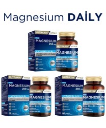 En uygun fiyatlarla Nutraxin Magnesium Daily 60 Tablet 3 Adet