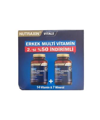 Nutraxin Men's Multi Vitamin Complex 60+60 Tablet - İkincisi %50 İndirimli - 1