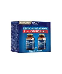 En uygun fiyatlarla Nutraxin Men's Multi Vitamin Complex 60+60 Tablet - İkincisi %50 İndirimli