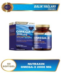 Nutraxin Omega 3 2000 Mg 60 Kapsül - Nutraxin | EvdekiEczanem
