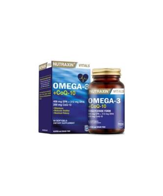 Nutraxin Omega-3 + Co-Q10 60 Kapsül