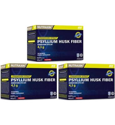 NUTRAXİN PSYLLİUM HUSK FİBER 30 SAŞE x 3 ADET