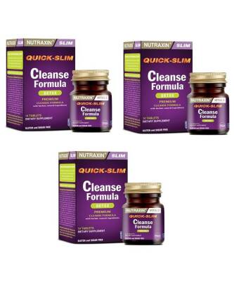 Nutraxin Quick-Slim Cleanse Formula 7 14 Tablet x 3 Adet