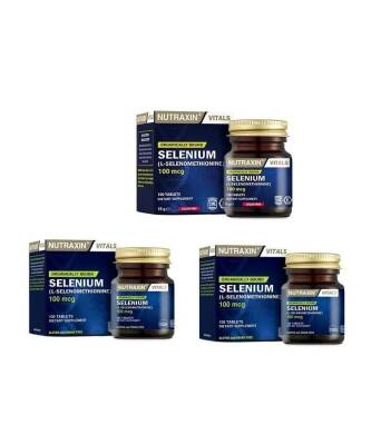 NUTRAXİN SELENİUM 100 MCG 100 TABLET x 3 ADET