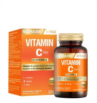 Nutraxin Vitamin C 500 mg 30 Çiğneme Tablet