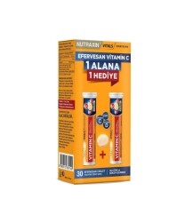 Nutraxin Vitamin C-D-Zinc 15 Efervesan Tablet 1 Alana 1 Hediye