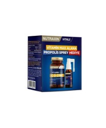Nutraxin Vitamin Max C-D-Zinc 60 Tablet + Propolis Spray 30 ML - Nutraxin