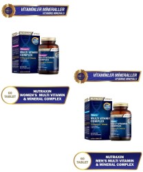 NUTRAXİN Women's Multivitamin Complex ve Nutraxin NUTRAXİN Men's Multivitamin Complex