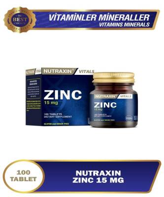 Nutraxin Zinc 15 Mg 100 Tablet