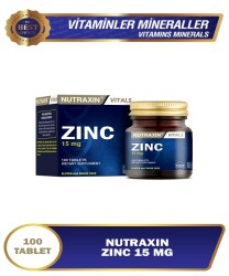 En uygun fiyatlarla Nutraxin Zinc 15 Mg 100 Tablet