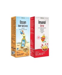 Ocean Balık Yağı Portakal Aromalı 150 ML + Imunol Şurup 150 ML