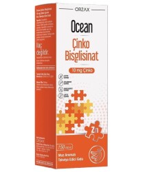En uygun fiyatlarla Ocean Çinko Bisglisinat Şurup Muz Aromalı 150 ML