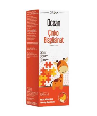 Ocean Çinko Bisglisinat Şurup Muz Aromalı 150 ML - 1