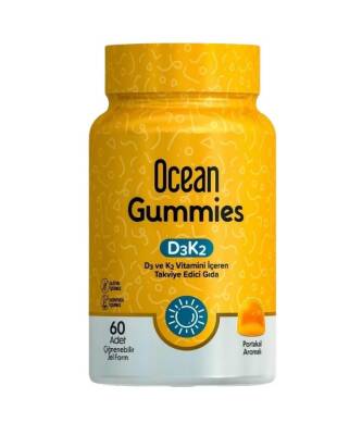 Ocean Gummies D3K2 60 Adet Çiğneme Jel Form