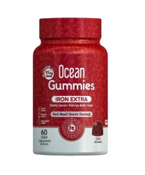 Ocean Gummies iron Ektra 60 Adet Çiğneme Jel Form