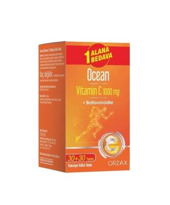 Ocean Vitamin C 1000 mg 30 Tablet - 1 Alana 1 Bedava