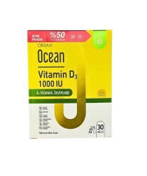 Ocean Vitamin D3 Sprey 1000 IU 30 ML Avantajlı Paket