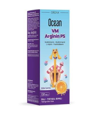 Ocean VM Arginin Ps Ballı Portakal Aromalı Şurup 150 ML