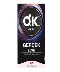 Okey Gerçek Zevk Prezervatif 12'li