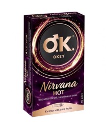 En uygun fiyatlarla Okey Nirvana Hot Prezervatif 10'lu