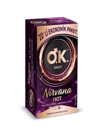 En uygun fiyatlarla Okey Nirvana Hot Prezervatif 20'li