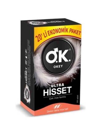 Okey Ultra Hisset Prezervatif 20'li
