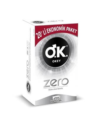 Okey Prezervatif Zero Ekstra İnce Formlu 20'li