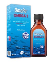 En uygun fiyatlarla Omepa Omega 3 Karışık Meyve Aromalı Balık Yağı 200 ML