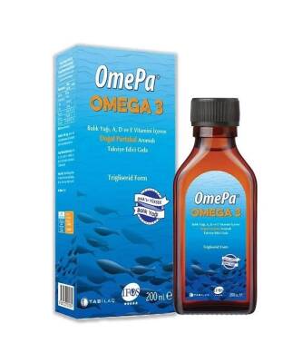 Omepa Omega 3 Portakal Aromalı Balık Yağı 200 ML - 1