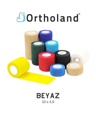 Ortholand Coban Bandajı 10x4.5 Beyaz - 1