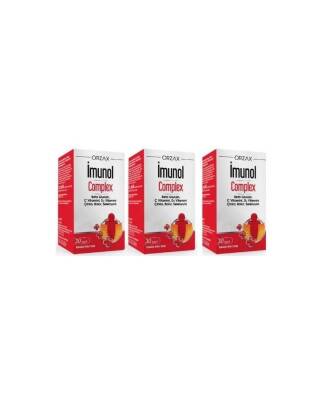 Orzax İmunol Complex 30 Kapsül X 3