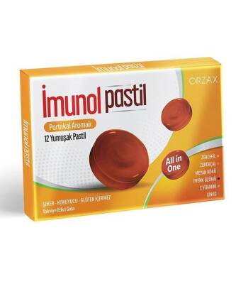 İmunol Portakal Aromalı 12 Pastil