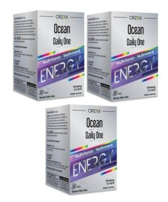 ORZAX OCEAN DAİLY ONE ENERGY 30 TABLET x 3 ADET