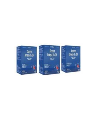 Orzax Ocean Omega 3 & Qh Takviye Edici Gida 30 Kapsül X 3 Adet