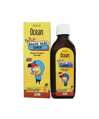 Ocean Omega 3 Portakallı Kral Şakir Balık Yağı Şurubu 150 ML