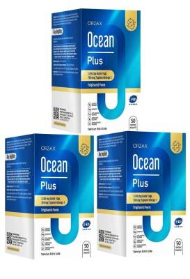 Orzax Ocean Plus Balik Yaği 50 Kapsül 1200 mg X 3 Adet