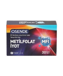En uygun fiyatlarla Osende MFI Metilfolat İyot 30 Tablet