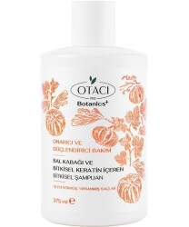 Otaci Botanics Onarıcı ve Güçlendirici Bakım Bal Kabağı ve Bitkisel Keratin İçeren Bitkisel Şampuan 375 ML