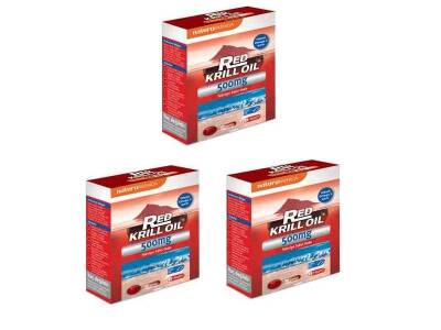 Red Krill Oil 500 Mg 30 Kapsül x 3 Adet