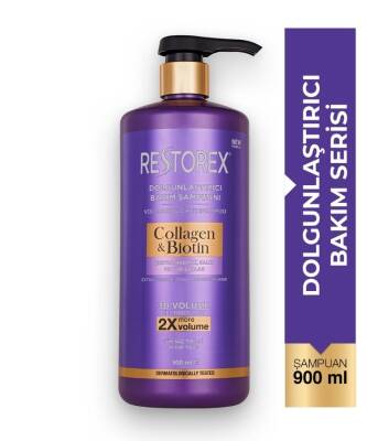 Restorex Collagen Biotin Dolgunlaştırıcı Bakım Şampuanı 900 ML